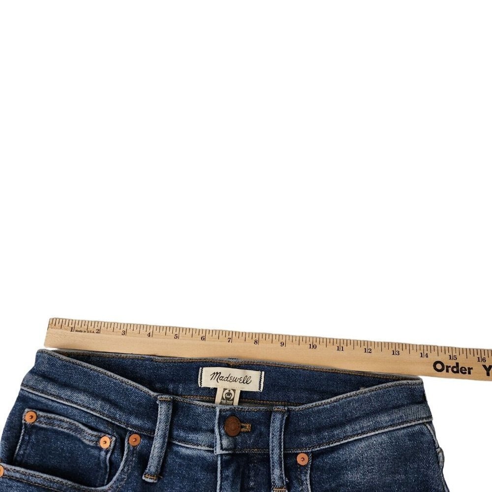 Madewell Jeans Womens 26 Cali Demi Boot Cut Dark Wash Denim Stretch Pockets - Picture 11 of 13